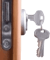 doorknob with key